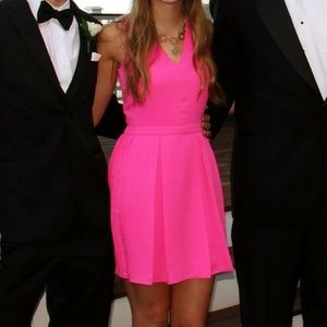 Hot pink dress